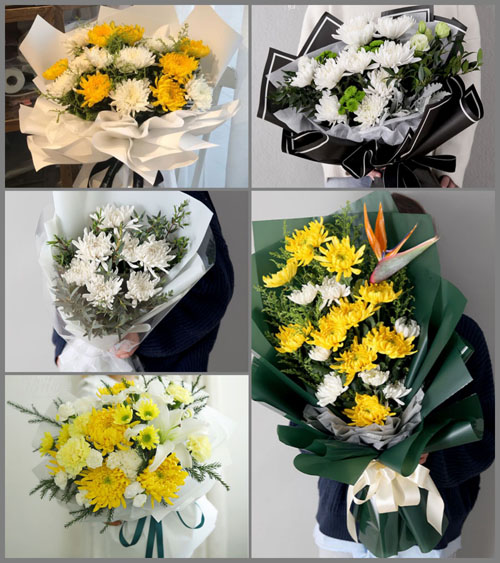 浙江省绍兴嵊州市甘霖镇东雅后俞村白事花束代送